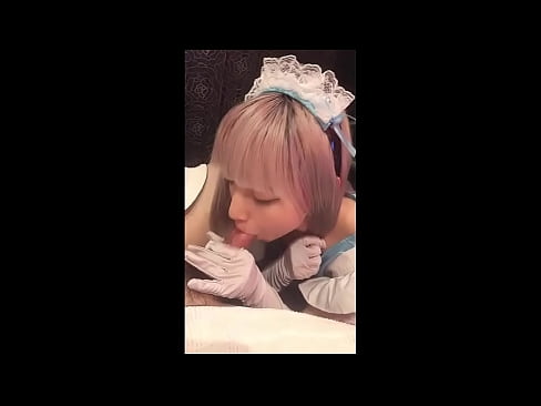 ❤️ Японский идол [mayuka], костюм французской горничной, часть 1, минет и дрочка с лосьоном Секс ролики у нас ❌❤